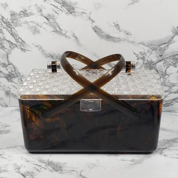 𝐕𝐢𝐧𝐭𝐚𝐠𝐞 𝐌𝐚𝐫𝐤𝐞𝐭𝐩𝐥𝐚𝐜𝐞 Other - Craft Makeup Basket Style Box Vintage